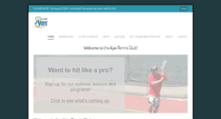 Desktop Screenshot of ajaxtennisclub.org