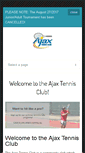 Mobile Screenshot of ajaxtennisclub.org